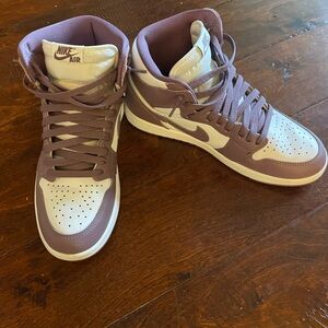 Nike Air Jordan High-Top Sneakers - Light Purple and White. Like new. Size 8